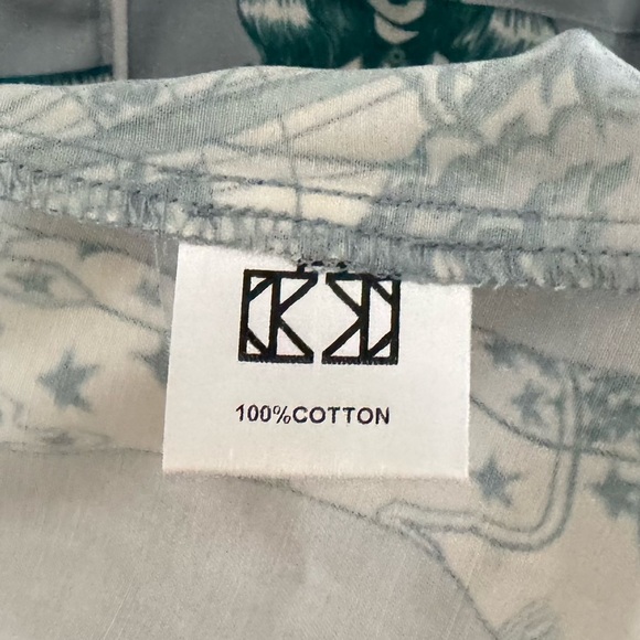 Katie Kime Dallas Toile Pajama Short Set Large Cotton Sleepwear Lounge Classic - Picture 9 of 14